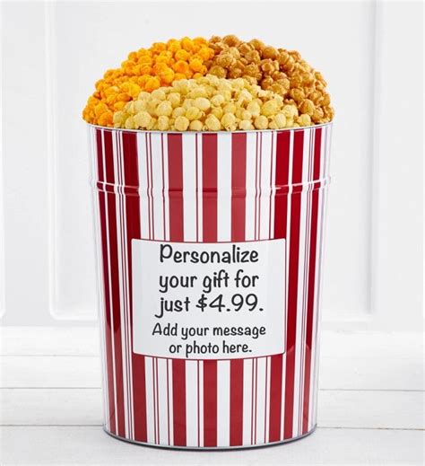 Tins With Pop Personalized Retro 4 Gallon Tin The Popcorn Factory