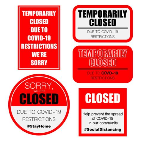 Temporarily Closed Sign Stock Photos Pictures And Royalty Free Images