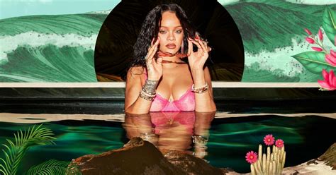 Der Sommer Wird Heiß Sängerin Rihanna Geht In Ihren Dessous Baden Kroneat