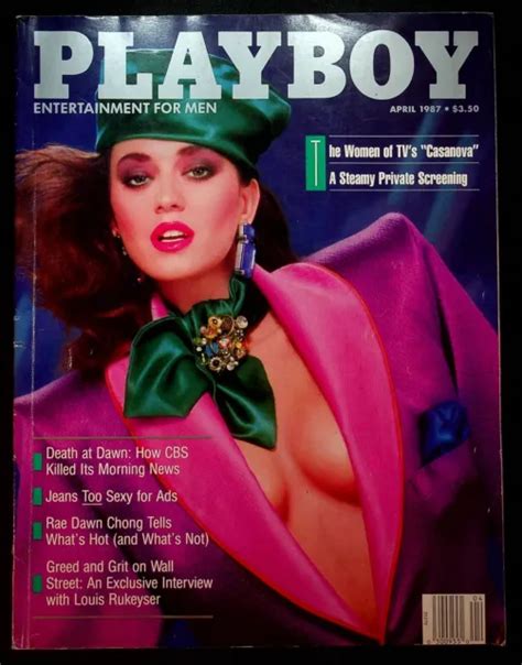 Playboy Magazine April Anna Clark San Francisco Louis Rukeyser