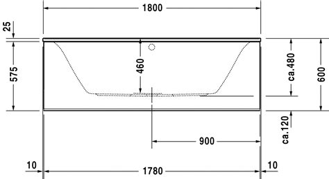 Waschbecken standardmaße standardhöhe badewanne ideal standard tip plus duo badewanne maße 180 x 80 cm standard badewanne breite. Darling New Badewanne 700244 Duravit