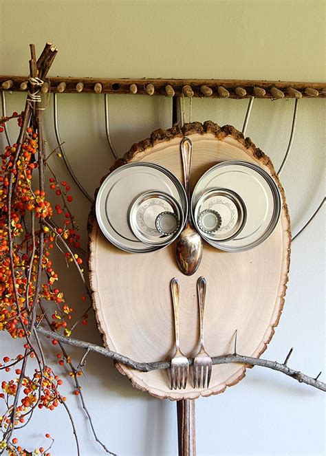 Diy Wood Slice Owl House Of Hawthornes