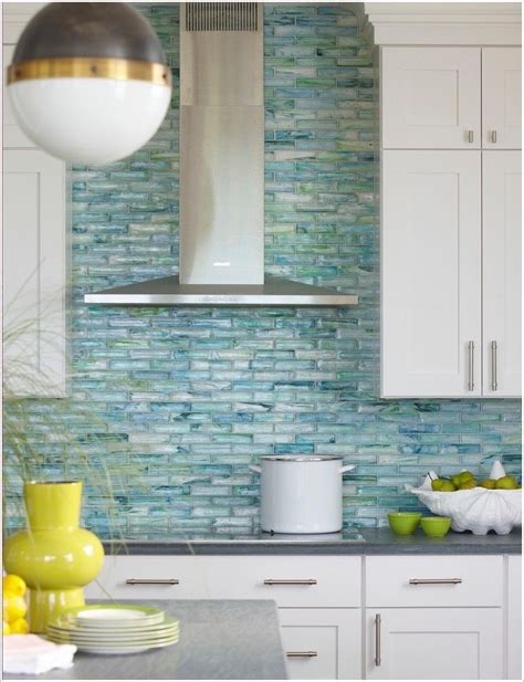 Teal Kitchen Backsplash Tile Kitchen Ideas