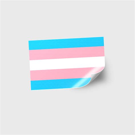 trans pride sticker rainbow republic