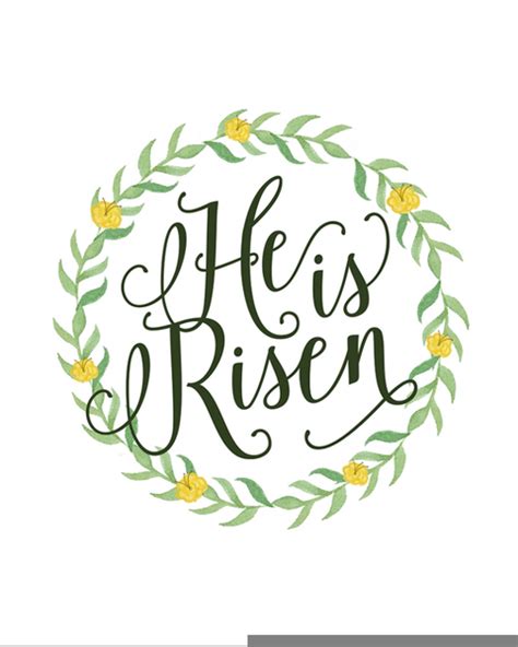 Easter He Is Risen Clipart Free Images At Vector Clip Art