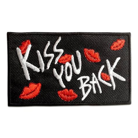 Perfekt für jacken oder taschen! Catch the Patch Aufnäher, Polyester, Kiss You Back ...