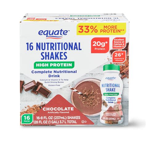 Equate High Protein Complete Nutritional Shake Calcium And Vitamin D