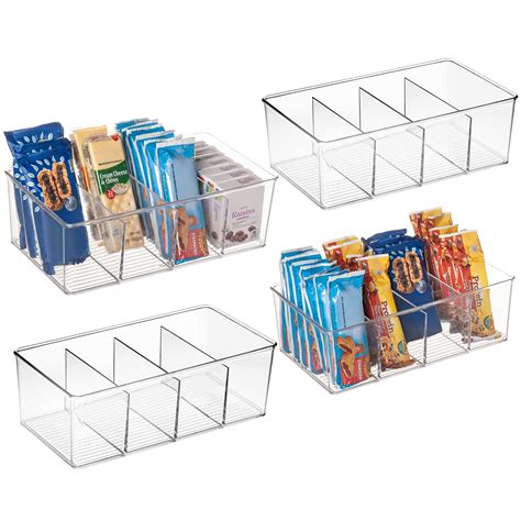 Buy Clearspace Plastic Pantry Organization And Storage Bins With