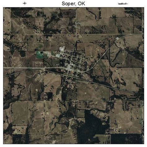 Aerial Photography Map Of Soper Ok Oklahoma