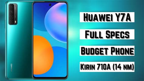 Huawei Y7a Full Specs Expected Price Best Budget Phone Youtube