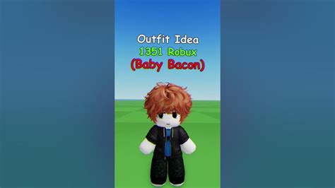 Making Roblox Baby Bacon Outfit Idea 🥓 Youtube