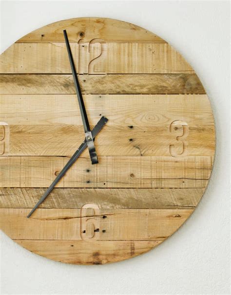 How To Make A Pallet Wood Clock Thistlewood Farm