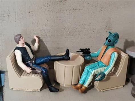 Custom Star Wars Mos Eisley Cantina Table 2 Chairs For 3 34 Etsy