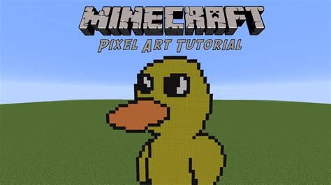 Minecraft Pixel Art Tutorial Duck Song Youtube