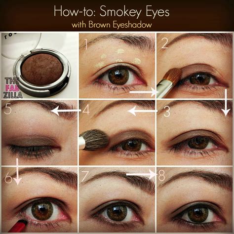 How To Smokey Eyes Using Only One Brown Eyeshadow Thefabzilla