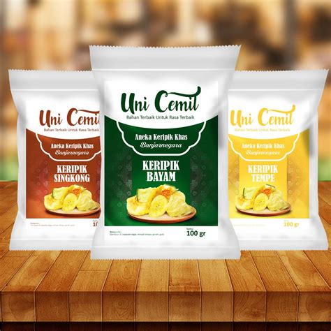 Detail Desain Kemasan Keripik Tempe Koleksi Nomer 38