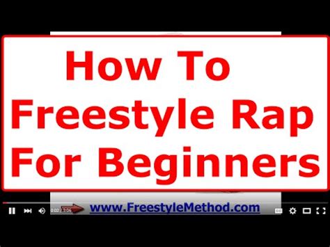 So you wanna rap and write rhymes? Freestyle Rap Tutorial - Learn How To Freestyle Rap Better ...