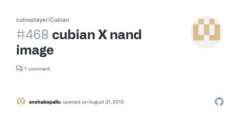 Cubian X Nand Image · Issue 468 · Cubieplayercubian · Github