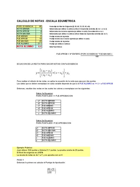 CÁlculo Manual De Notas