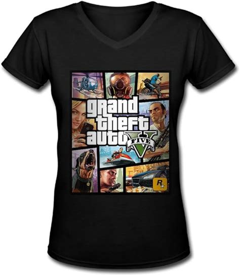 Tee Womens Grand Theft Auto V Game Tshirts Amazonca Clothing