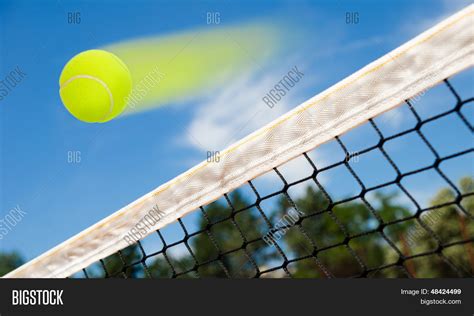 Tennis Ball Flying Image And Photo Free Trial Bigstock