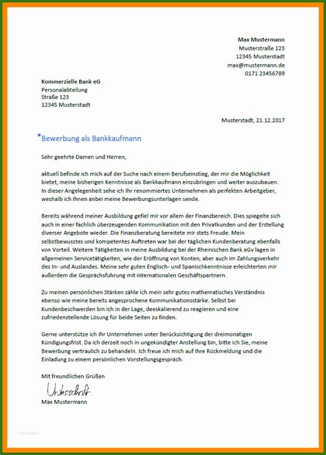 Details der musterlosung sachlicher brief mit stellungnahme brief schulleitung deutsch lernen. 017 Bewerbung Bankkaufmann Ausbildung Vorlage 13 Bewerbung ...