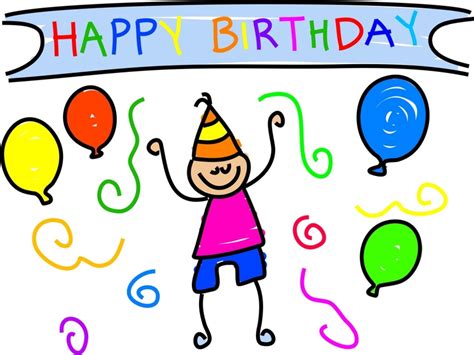 Happy Birthday Cartoon Drawing Free Image Download