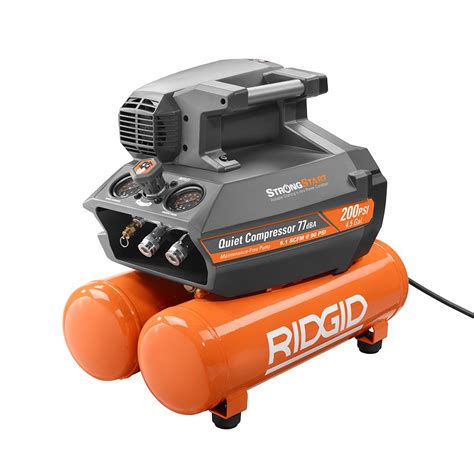 Ridgid 200 Psi 45 Gal Electric Quiet Compressor Of45200ss The Home