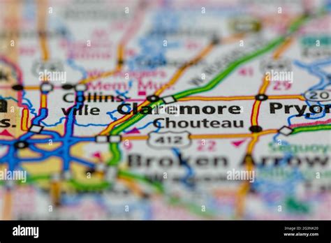 Claremore On A Map Hi Res Stock Photography And Images Alamy