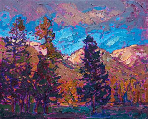 Montana Pines Contemporary Impressionism Landscape Oil