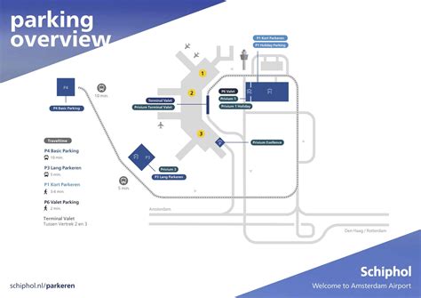 Amsterdam Airport Schiphol Parking Map Valet Parking Airport Map