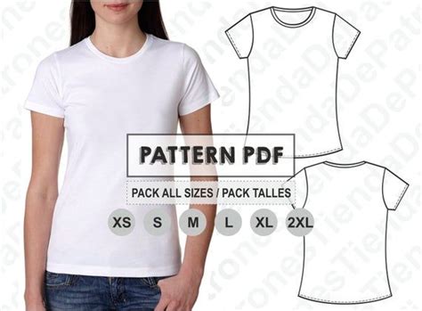 Pattern T Shirt For Womens Womens T Shirts Sewing Pattern Digital