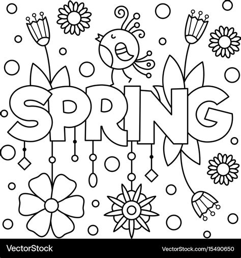 Black And White Coloring Page Royalty Free Vector Image