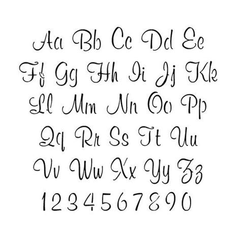 Printable alphabet stencil letters template. Stencils | Alphabet Stencils | Script Lettering Stencils ...