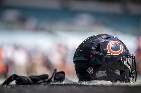 Chicago Bears Used To Model Possible COVID-19 Helmets and They're Badass