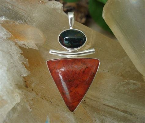 Sonora Sunrise Bloodstone Necklace In Sterling Silver Etsy