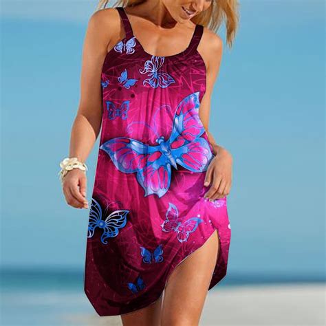 transer summer dress for women beach dresses women sexy hawaiian tropical print sling mini dress