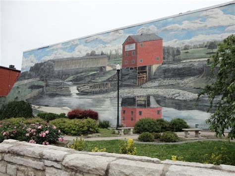 Grahams Mill And Bridge Mural By Kelly Poling Chillicothe Mo