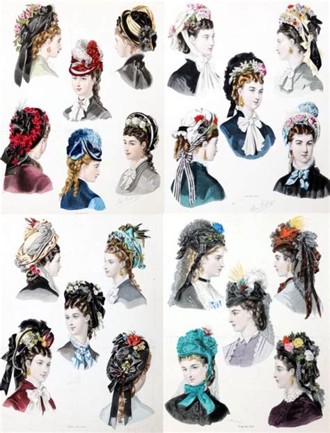 With the high pouff hairstyle of the 1770s, the hair and the hat became a platform for displays of miniature ships and other models. Becoming Laura 1860's/70's Bonnets and Hair Nets - Decor ...
