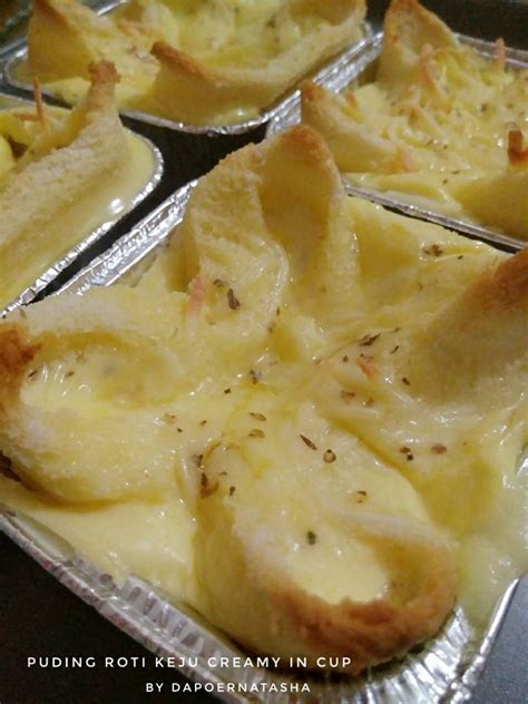 Cara membuat puding keju vla. Puding Roti Keju Creamy in Cup by Natasha Setiawan