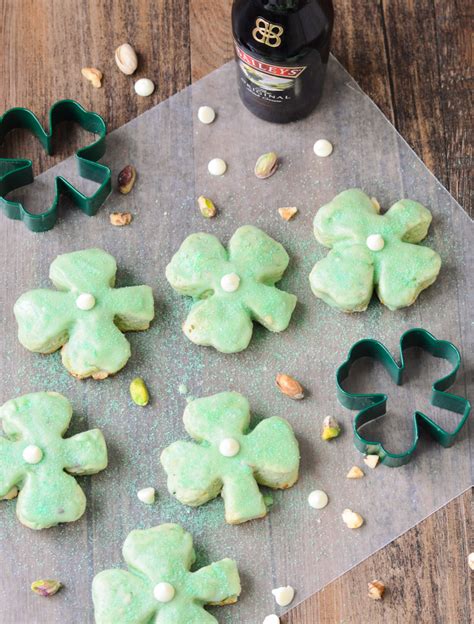 It is very important to chill the dough, as it is too sticky to roll. Shamrock Pistachio Cookies with Bailey's Irish Cream Glaze ...