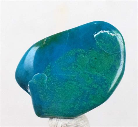 85cts Gem Silica Chrysocolla Tumbled Chalcedony Peru Emerald Jade