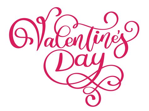 Happy Valentines Day typography poster with handwritten ...