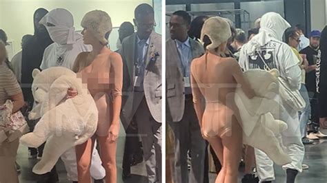 Kanye West S Spouse Bianca Censori Wears See By Outfit At Artwork Basel