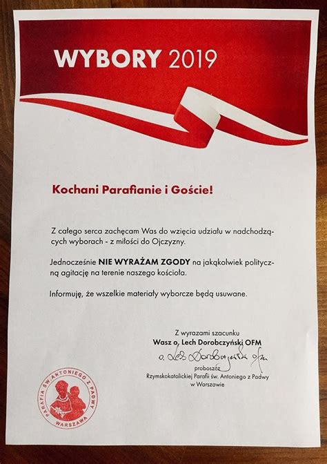 O sprawie wiedzieli biskupi, ale niewiele robili. Proboszcz ze Śródmieścia zakazuje agitacji politycznej na ...
