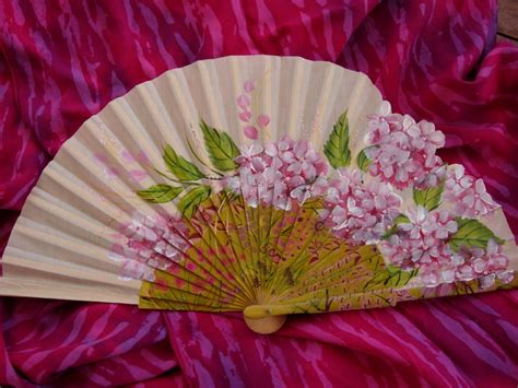 Hand Painted Spanish Fan Free Shipping By Txiquisan On Etsy