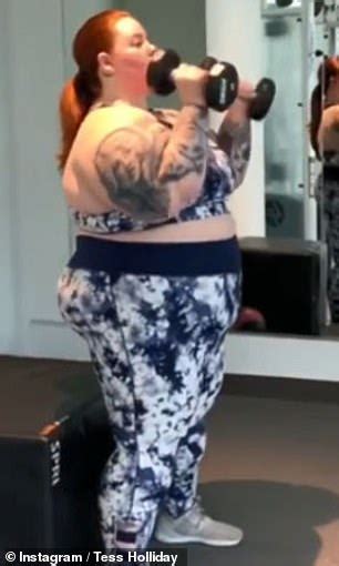 Plus Size Model Tess Holliday Shares Workout Regime To Instagram