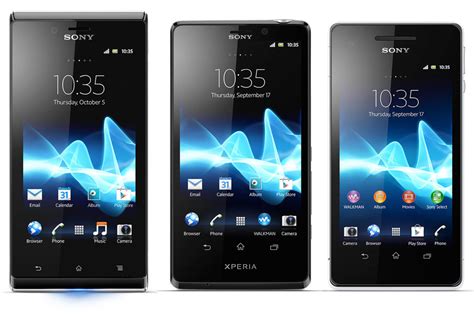 Sony presenterar tre nya Android-telefoner - Xperia J, Xperia T och Xperia V | Feber / Android