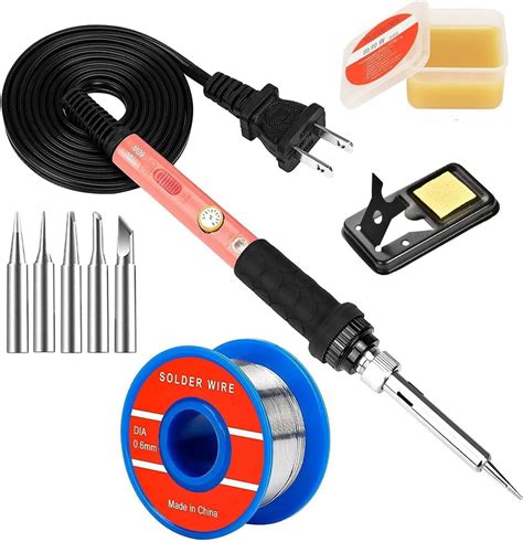 Soldering Iron Kit 60w Soldering Iron With Interchangeable Iron Tips