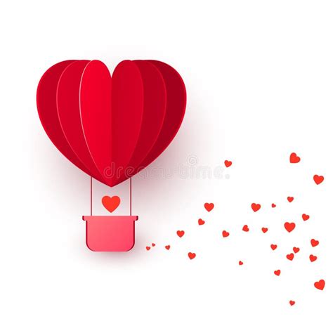 Valentine S Day With Red Heart Shape Balloon Flying Balloon Flies And